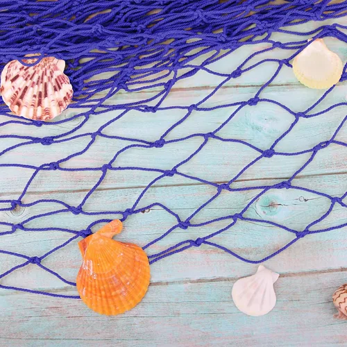 Miniatura 7 de Paquete de 2 Decoraciones de Red de Pesca para Fiesta Azul oscuro