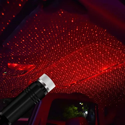 Miniatura 10 de SOCAL-LED LIGHTING Luz de noche USB para coche, proyector de estrellas azul y morado, luces LED decorativas románticas para techo y techo