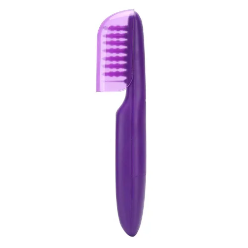 Miniatura 3 de Peine eléctrico, cepillo desenredante de cabello, cepillo desenredante eléctrico húmedo o seco con cubierta de cepillo, cepillo de peine masajeador