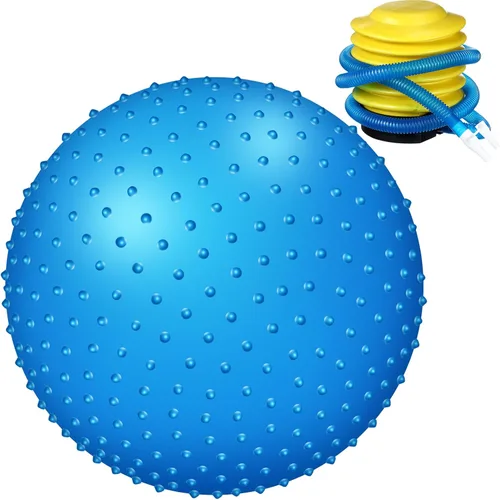Pelota de masaje sensorial grande con picos táctiles, bolas inflables grandes de 22 pulgadas con bomba de aire para niñas y niños, al aire libre,
