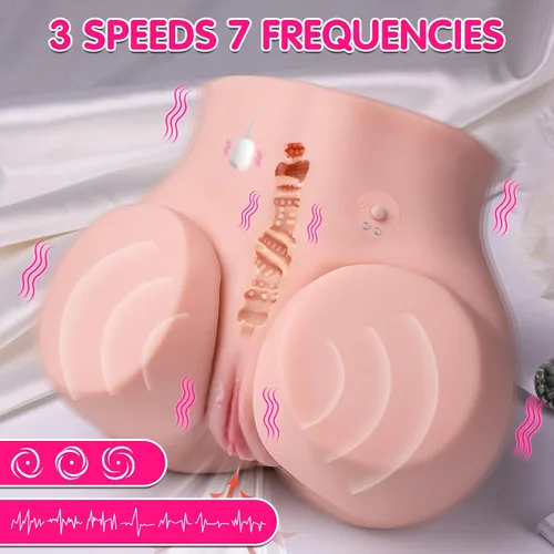 Miniatura 2 de Muñeca adulta de 8 libras, muñeca novedosa de doble canal con 7 modos, muñeca para hombre Muñeca de compañía, suave y segura para el cuerpo