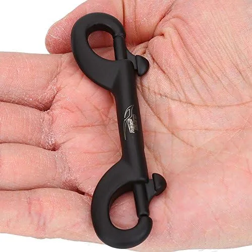 Miniatura 2 de Gancho de buceo, gancho de doble extremo de acero inoxidable para buceo submarino (3.543 in-negro)