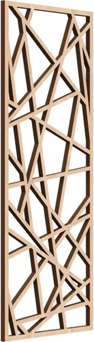 Miniatura 115 de Conway Paneles de pared decorativos de madera con calado, 9 3/8 pulgadas de ancho x 24 3/8 pulgadas de alto x 1/4 de alto, aliso
