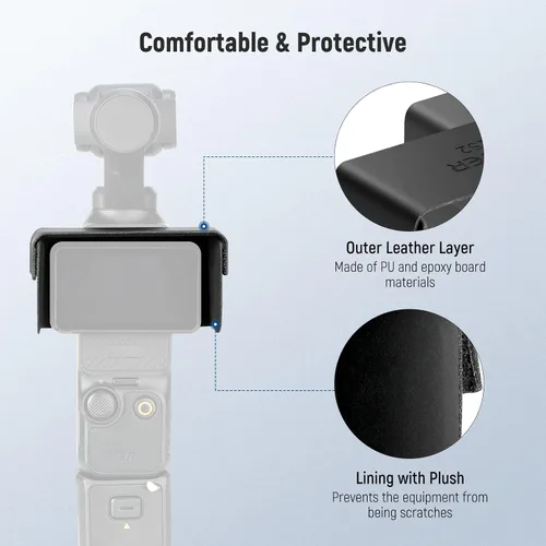 Miniatura 9 de NEEWER Funda protectora de bolsillo 3 con mosquetón y 2 fundas de sombrilla compatibles con DJI Osmo Pocket 3 Gimbal Camera, resistente a prueba