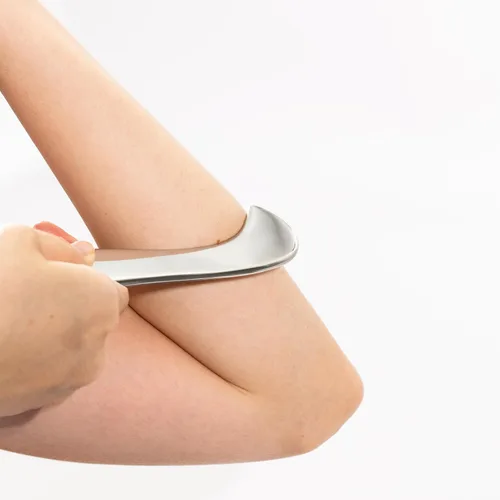 Miniatura 4 de Herramienta de masaje 3 en 1 de acero inoxidable Gua Sha, raspador muscular IASTM para terapia de tejidos blandos y reducir brazos, espalda