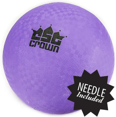 Crown Sporting Goods Pelota Dodge de 8.5 pulgadas de tamaño oficial con agarre texturizado, pelotas de patio de recreo para kickball, Foursquare