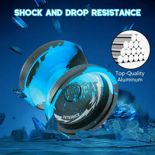 Miniatura 4 de FETESNICE Yoyo FS23 Yoyo profesional sensible para niños de 8 a 12 años, yoyo que no responde para adultos, truco de metal de doble función