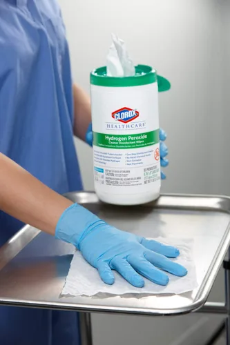 Miniatura 9 de Toallitas limpiadoras orgánicas con peróxido de hidrógeno Clorox Saalfeld tamaño L: 6.75 x 9 pulgadas (paquete de 570 unidades, 30824SPG 30824), 1