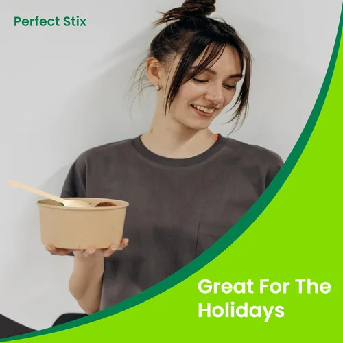 Miniatura 6 de Perfect Stix Cucharas de madera para cubiertos de 6.25 pulgadas, paquete de 250