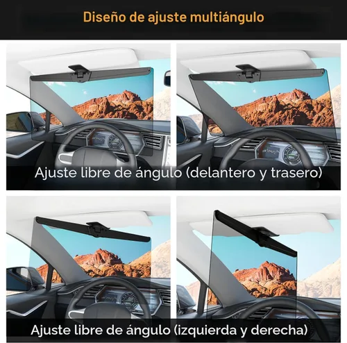 Miniatura 9 de Extensor de visera solar Veharvim para automóviles, extensor de visera de coche polarizado bloqueador solar UV400, extensión de visera ajustable