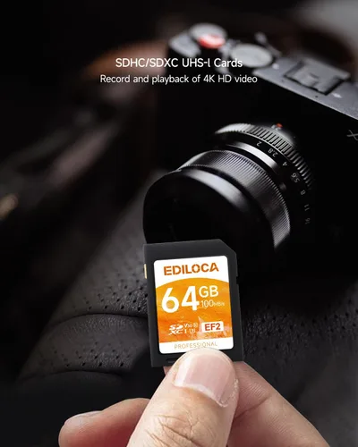Miniatura 9 de Tarjeta SD UHS-I de 64 GB, paquete de 2 tarjetas de memoria UHS-I, almacenamiento rápido, velocidad de lectura/escritura 90/20 MB/s, C10, U1, V10