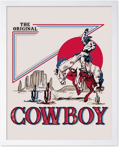 Miniatura 7 de Poster Master Póster de Rodeo marrón – Estampado retro de vaquero sobre caballo – Arte de vaquero – Arte occidental – Arte del salvaje oeste