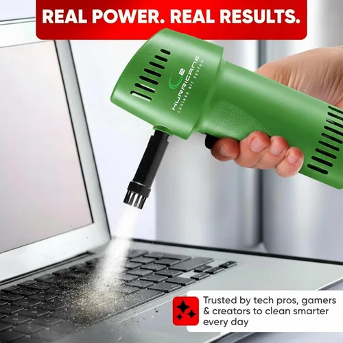 Miniatura 3 de Canless Air System O2 Hurricane Industrial, plumero de aire recargable resistente, limpiador inalámbrico de más de 220 MPH, alternativa profesional