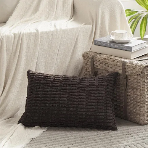 Miniatura 34 de Fancy Homi - Paquete de 2 fundas de almohada decorativas de color taupe de 22 x 22 pulgadas para sala de estar, sofá, cama, estilo rústico, bohemio