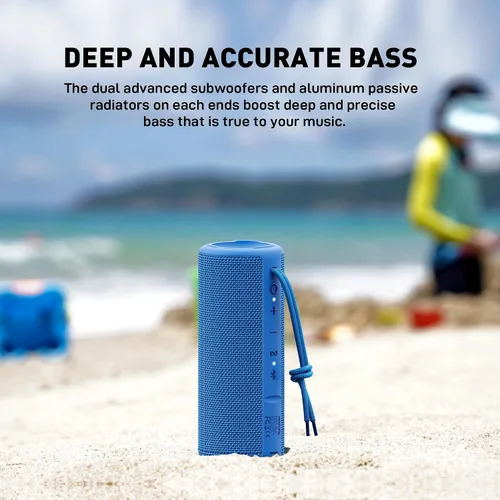 Miniatura 4 de MIATONE Altavoces Boombox al Aire Libre Portátiles Bluetooth Altavoces Inalámbricos Impermeables - Azul