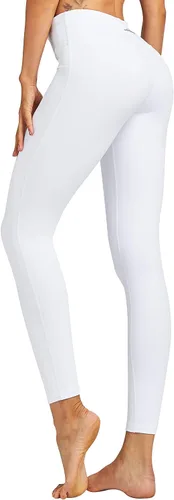 Miniatura 8 de COOLOMG Pantalones de yoga para mujer, mallas capri para correr, leggings de tiro bajo, entrenamiento, gimnasio con bolsillos ocultos
