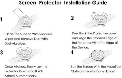 Miniatura 3 de Lamshaw - Protector de pantalla de vidrio templado 9H compatible con Moowhsh HM09, protector de pantalla de vidrio templado 9H compatible
