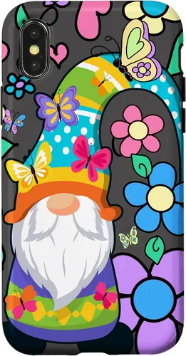 Miniatura 5 de Floral Daisy Flower Pattern with Butterflies Funny Gnome Case for iPhone 17