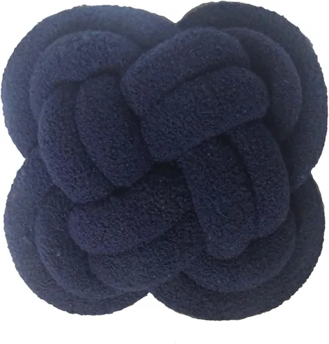 Miniatura 11 de Cyprinus Carpio Almohada creativa con nudo de bola de rosa, cojín de flor para sofá, almohada lumbar, decoración (rosa-C)