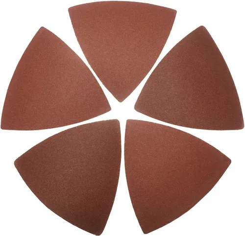 Miniatura 11 de XXGO 105 piezas de almohadillas de lijado oscilantes multiherramienta, 2 almohadillas de lijado triangulares, 3 almohadillas de lijado de dedos, 100