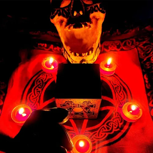 Miniatura 6 de Hellraiser - Caja de rompecabezas, configuración de lamentos, cenobites de Halloween con cabeza de alfiler para cosplay (estilo A)