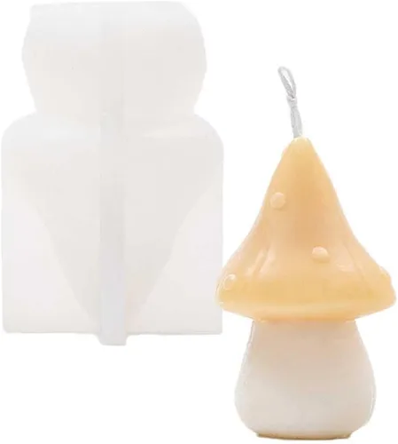 Miniatura 4 de Tone Fun Moldes de silicona con forma de hongo abovedado para hacer velas, resina, velas de aromaterapia, jabón de cera hecho a mano, decoración
