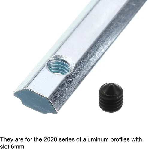 Miniatura 4 de uxcell Conector de línea recta, 4 soportes de junta interior de 3.9 pulgadas con tornillos M5 para perfil de extrusión de aluminio serie 2020
