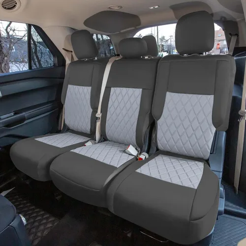 Miniatura 4 de FH Group Fundas de asiento de automóvil de ajuste personalizado hechas específicamente para la base Ford Explorer 2020-2024, fundas de asiento