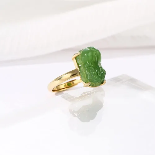 Miniatura 5 de Base de anillo ajustable de plata de ley 925 para anillo de piedra irregular de 0.276 x 0.551 in, ajuste en blanco, fabricación de joyas, regalo