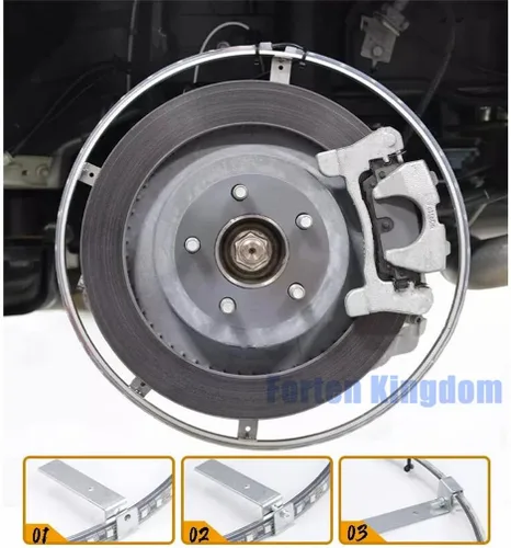 Miniatura 4 de Juego de luces LED de 15.5 pulgadas para llantas de color de flujo de sueño para automóvil, camión, todoterreno, kit de anillo de rueda LED por