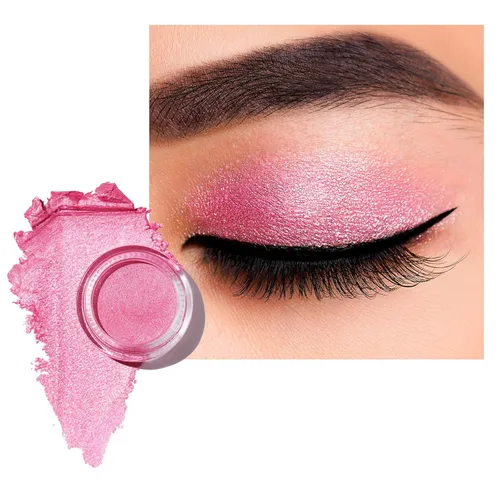 Miniatura 51 de Oulac Sombra de ojos en crema con brillo también para iluminador Sombra de ojos mezclable Resistente al agua y de larga duración con fórmula Pureza
