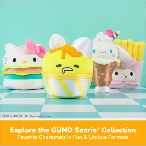 Miniatura 8 de GUND Sanrio Gudetama - Animal de peluche Lazy Egg, juguete de peluche Shakipiyo Chick para niños de 1 año en adelante, 5