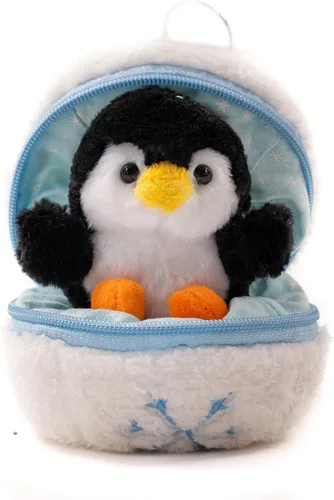 Miniatura 10 de Plushland Bola de Nieve Animal de Peluche con Cremallera Animales de Peluche Lindos Surtido de Juguetes Blandos para Novia, Familiares y Amigos