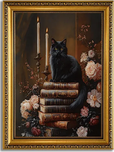 Miniatura 62 de YD&YZY Arte de pared de rana divertida para baño con marco dorado, lienzo de rana en el inodoro leyendo periódico, decoración de pared, pintura