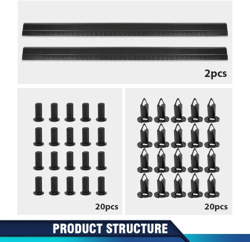 Miniatura 6 de PIT66 Cubiertas de óxido para balancines laterales compatibles con Chevy&GMC 1500 2500 3500 Reg, Ext y Crew 1999-2006/Compatible con Chevy