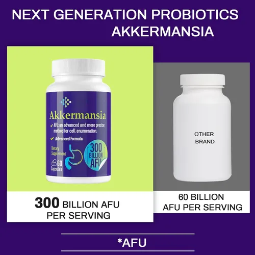 Miniatura 5 de Keptrohy Probiótico Akkermansia de 300 mil millones de UFC para mujeres y hombres, Akkermansia Muciniphila para más producción de Akkermansia