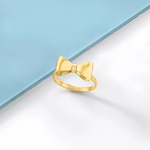 Miniatura 7 de Ross-Simons Italian 14kt Yellow Gold Bow Ring