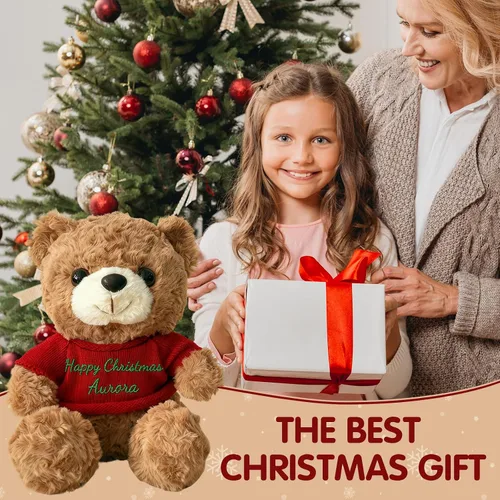 Miniatura 7 de Oso de peluche personalizado con nombre personalizado, relleno perfecto para canasta de Pascua, regalos únicos para el día de San Valentín