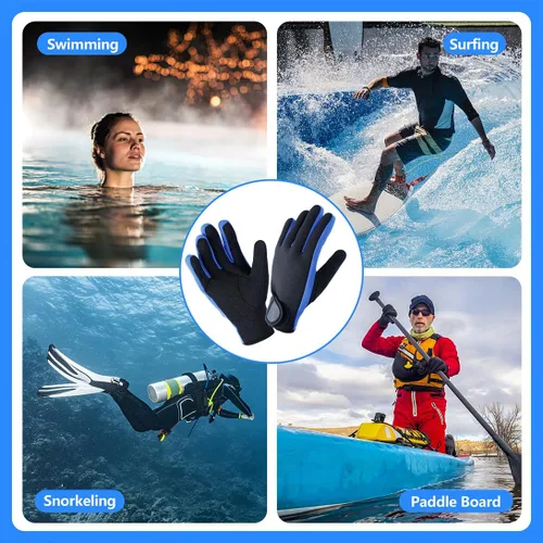 Miniatura 6 de Micosuza Guantes de buceo de neopreno de 1,5 mm de cinco dedos