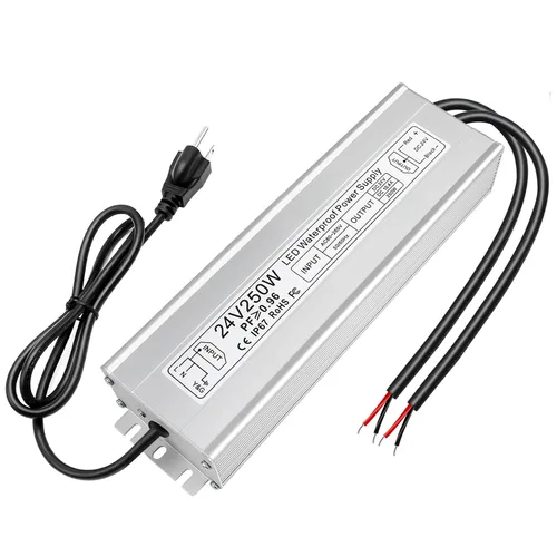 Miniatura 13 de inShareplus fuente de poder LED, 24V 40W IP67 impermeable para exteriores, transformador de bajo voltaje de CA 90-140V a CC 24V 1.7A, adaptador