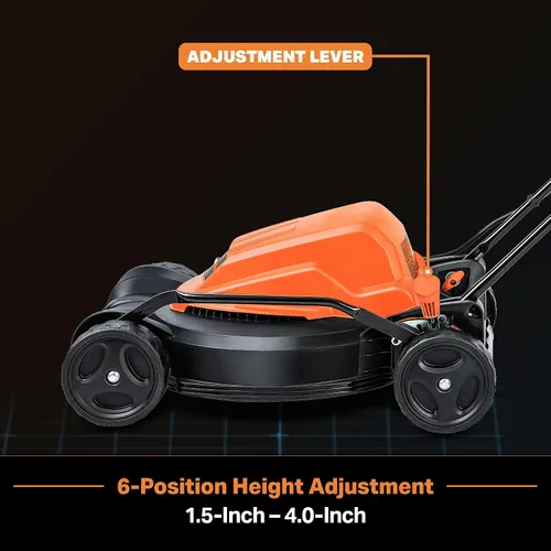 Miniatura 3 de LawnMaster ME1218X - Cortacésped eléctrico de 12 amperios, 19 pulgadas