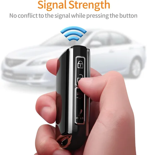 Miniatura 6 de Funda para Llavero Mazda con Llavero Estuche de Llave Carcasa de Llave Protección Completa de 360 Grados Compatible con Mazda 3 2019-2025, Mazda 3