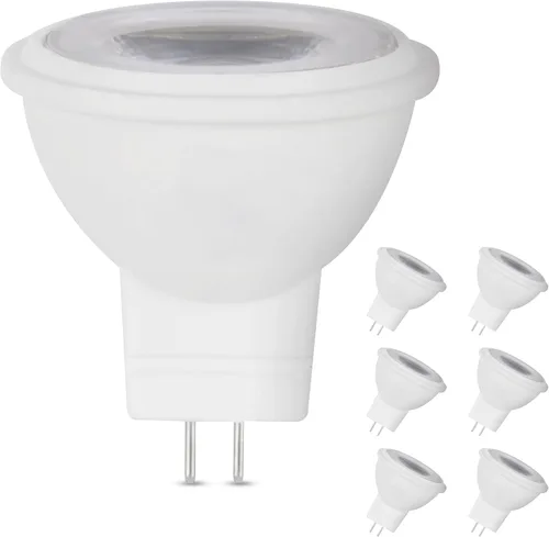 Feit Electric Bombilla halógena LED MR11, equivalente a 25 W, base de dos pines GU4, no regulable, 245 lúmenes, blanco cálido de 3000 K, bombillas