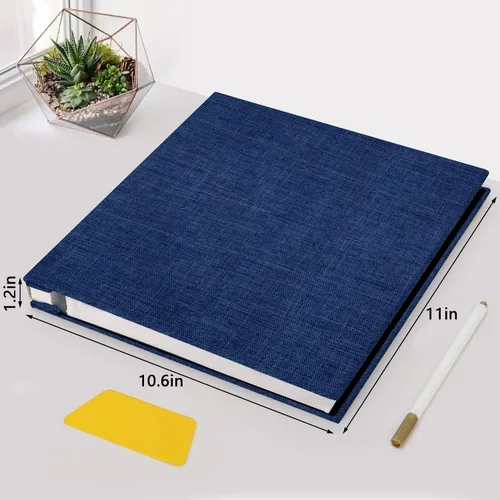 Miniatura 2 de Zesthouse Álbum de fotos autoadhesivas, 60 páginas, álbumes de recortes magnéticos con página adhesiva, álbum de fotos con capacidad para 8 x 10, 5