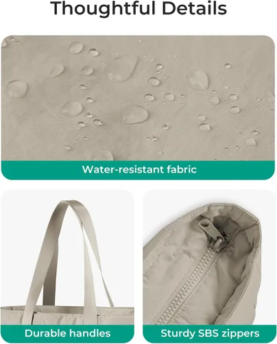 Miniatura 71 de BAGSMART Bolsa de mano para mujer con cremallera, bolsa de gimnasio con compartimentos, bolsa de trabajo para enfermera, baile, bolsa de yoga