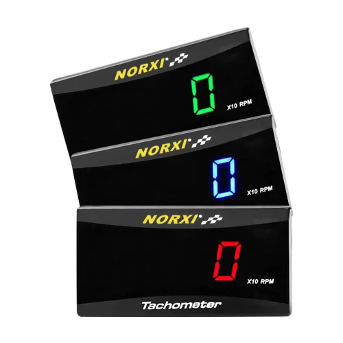 Miniatura 5 de Taquímetro Digital Universal Medidor RPM para Motocicleta y Auto, Impermeable, Electrónico (Azul)