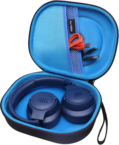 LTGEM - Funda compatible con JBL Tune 770NC / 510BT / 720BT / 520BT / 520C / 670NC, para auriculares JBL Live 770NC / 670NC / 680NC / 780NC, azul