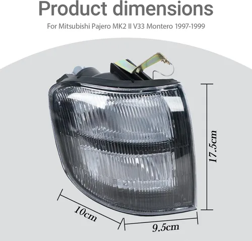Miniatura 2 de Luz antiniebla para Mitsubishi Pajero Montero V33 1997-1999 Luz de señal de giro izquierda