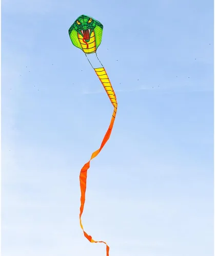 Miniatura 5 de HQ Kites and Designs Emerald Cobra Kite Active Play para edades de 5 a 12 años