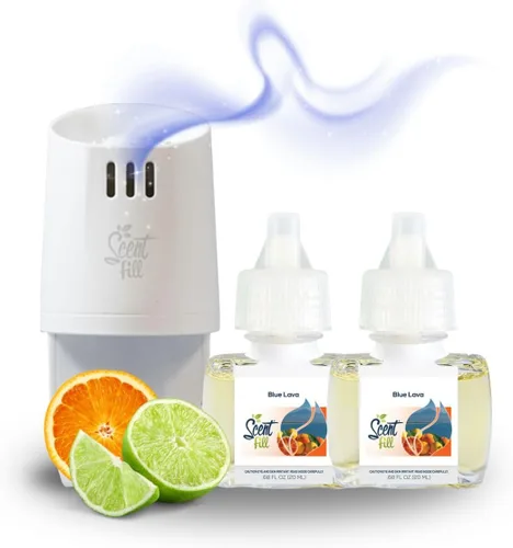 Miniatura 38 de Scent Fill Ambientador enchufable de sidra de manzana, repuestos de aceite perfumado, 2 recambios + difusor